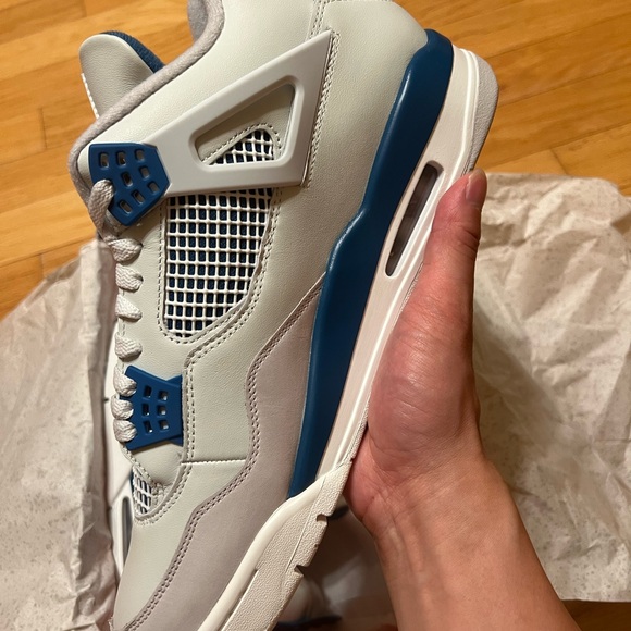 Nike Air Jordan 4 Retro Military Industrial Blue FV5029-141 Mens Size 13 - Picture 4 of 7